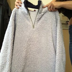 Quarter Zip Teddy Jacket